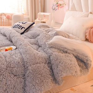 Fluffy Quilt Comforter - 4 Colours