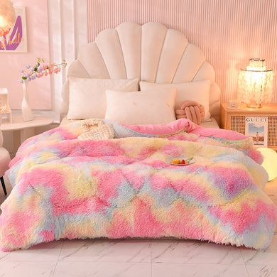 Fluffy Quilt Comforter - 4 Colours