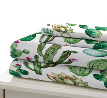 Load image into Gallery viewer, Tropical Cactus Duvet Cover Set