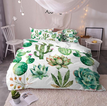 Load image into Gallery viewer, Tropical Cactus Duvet Cover Set