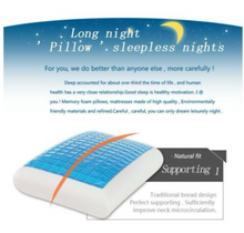 Load image into Gallery viewer, Deluxe Memory Foam Pillow with Cooling Gel Top