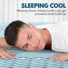 Load image into Gallery viewer, Memory Foam Mattress Topper Cool Gel with Bamboo Fabric Cover