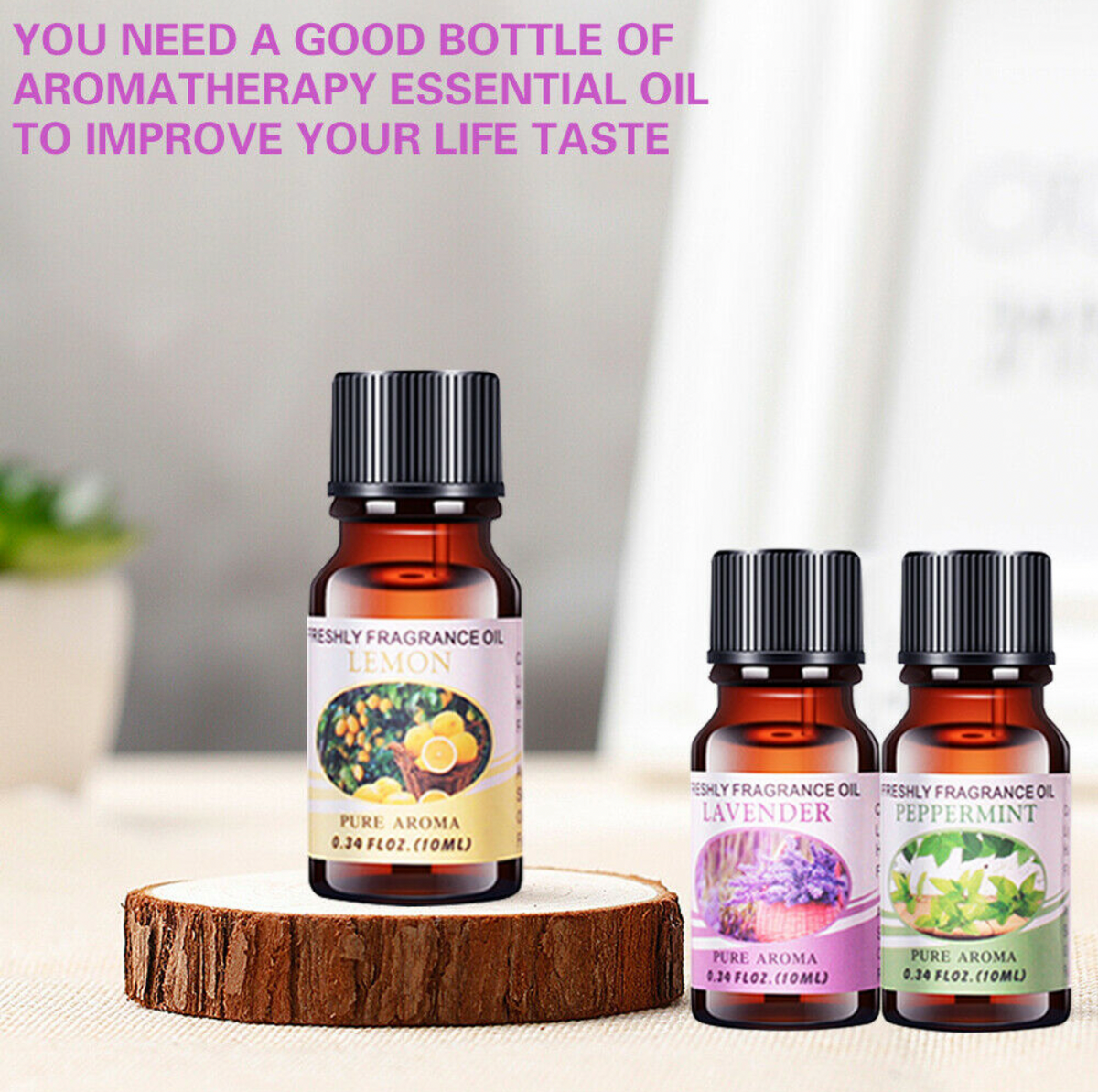 Kit of Oils for Diffuser Humidifier - 6 or 12 Fragrances or Carry Box ...