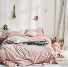 Load image into Gallery viewer, Luxury 100% Cotton Chenille 4 Pcs Bedding Set - Rose