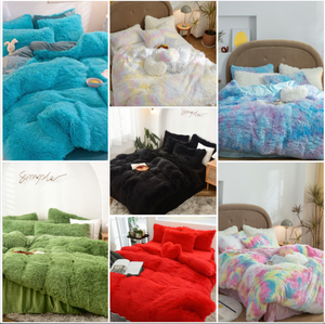 Fluffy Faux Lambswool Quilt Cover Set - More Colours