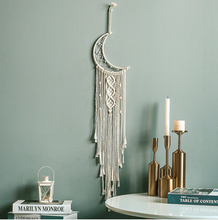 Load image into Gallery viewer, Macrame Dream Catcher - Star or Moon
