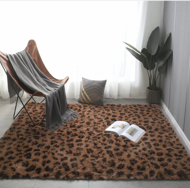 Fluffy Large Area Rug - Cheetah