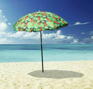 Beach Umbrella Outdoor 1.8m Sun Shade - Floral