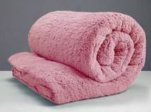 Load image into Gallery viewer, Teddy Bear Fleece Quilt Cover - Pink