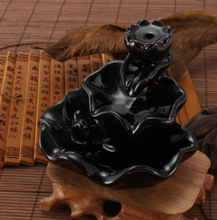 Load image into Gallery viewer, Lotus Shaped Backflow Incense Burner