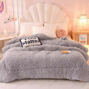 Fluffy Quilt Comforter - 4 Colours