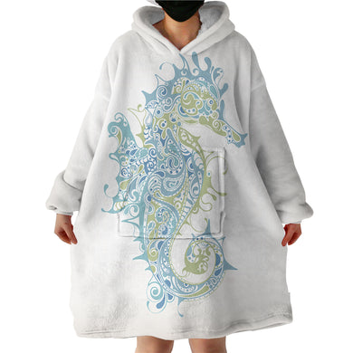 Blanket Hoodie - Seahorse