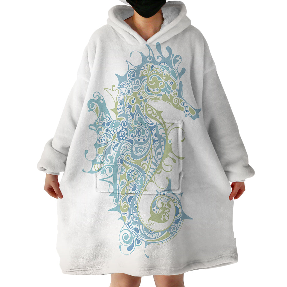 Blanket Hoodie - Seahorse (Made to Order)