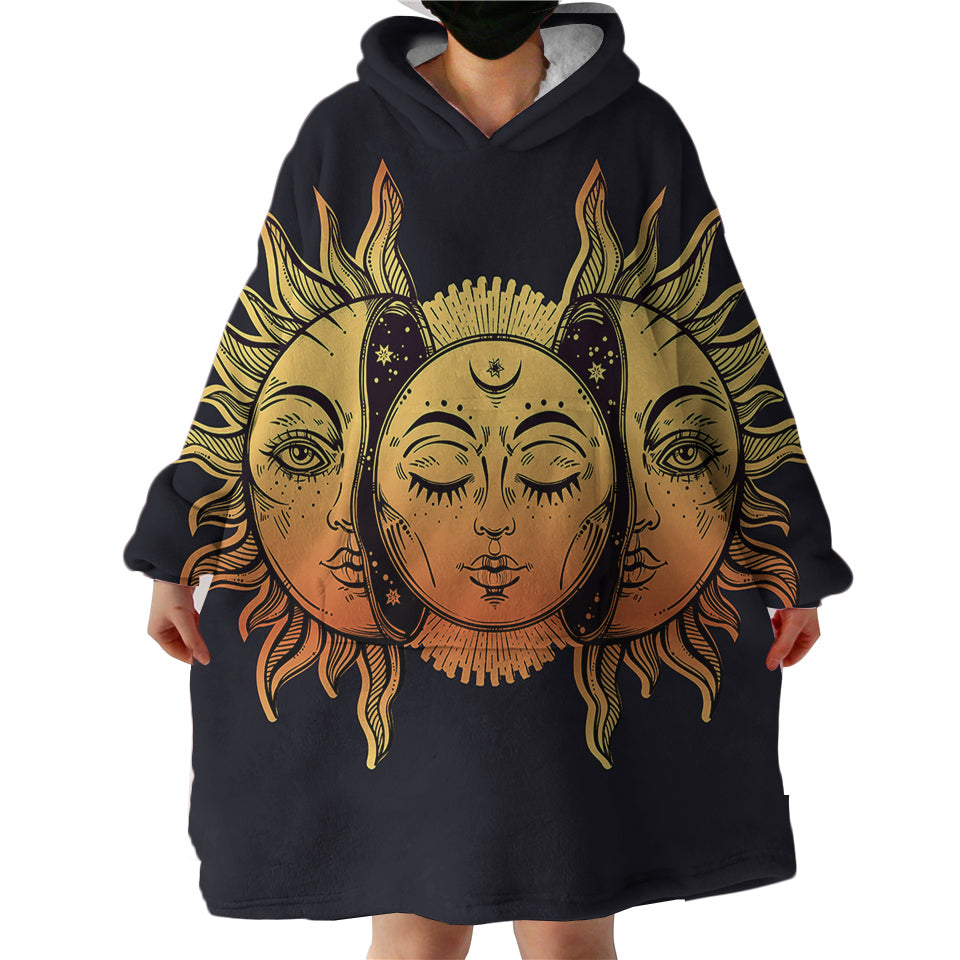 Blanket Hoodie - Sun & Moon (Made to Order)