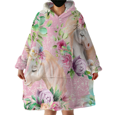 Blanket Hoodie - Unicorn Watercolour (Made to Order)
