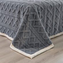 Load image into Gallery viewer, Pineapple Fleece Quilt Cover Set - Grey