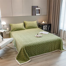 Load image into Gallery viewer, Pineapple Fleece Quilt Cover Set - Green