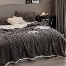 Load image into Gallery viewer, Pineapple Fleece Blanket - Charcoal