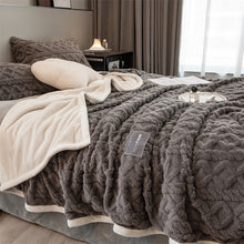 Load image into Gallery viewer, Pineapple Fleece Blanket - Charcoal