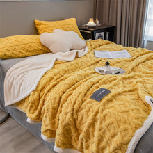 Load image into Gallery viewer, Pineapple Fleece Blanket - Yellow