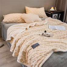 Load image into Gallery viewer, Pineapple Fleece Blanket - Khaki