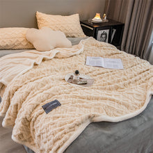 Load image into Gallery viewer, Pineapple Fleece Blanket - Khaki