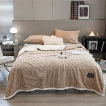 Load image into Gallery viewer, Pineapple Fleece Blanket - Camel