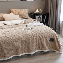 Load image into Gallery viewer, Pineapple Fleece Blanket - Camel