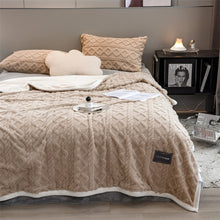 Load image into Gallery viewer, Pineapple Fleece Blanket - Camel