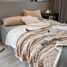 Load image into Gallery viewer, Pineapple Fleece Blanket - Camel