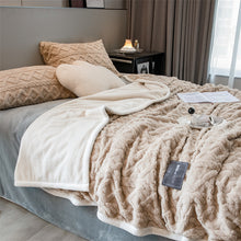 Load image into Gallery viewer, Pineapple Fleece Blanket - Camel