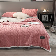 Load image into Gallery viewer, Pineapple Fleece Blanket - Pink