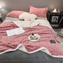 Load image into Gallery viewer, Pineapple Fleece Blanket - Pink