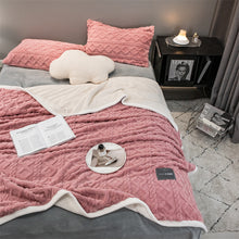Load image into Gallery viewer, Pineapple Fleece Blanket - Pink