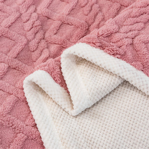 Pineapple Fleece Blanket - Pink