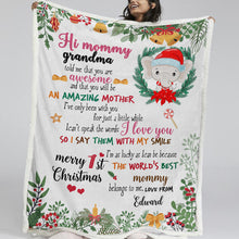Load image into Gallery viewer, Customised Throw Blanket - Christmas