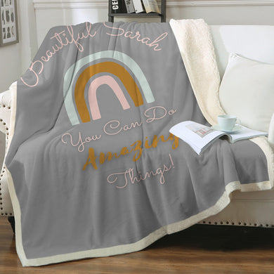 Customised Throw Blanket - You can do Amazing Things