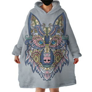 Blanket Hoodie - Wolf Boho (Made to Order)