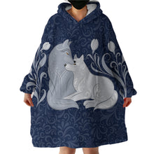 Load image into Gallery viewer, Blanket Hoodie - Wolf Love (Made to Order)