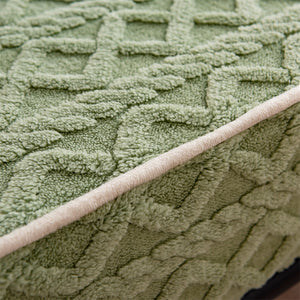 Pineapple Fleece Fitted Sheet - Green
