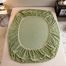 Load image into Gallery viewer, Pineapple Fleece Fitted Sheet - Green