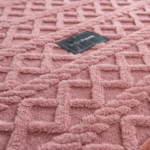 Pineapple Fleece Fitted Sheet - Pink