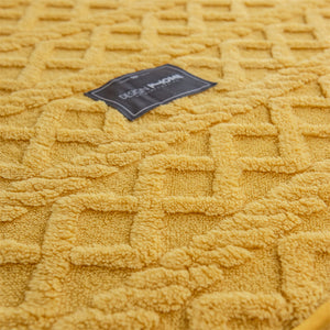 Pineapple Fleece Fitted Sheet - Yellow