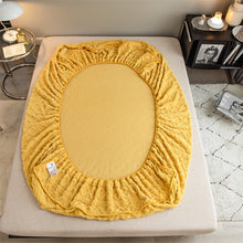 Load image into Gallery viewer, Pineapple Fleece Fitted Sheet - Yellow