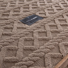 Load image into Gallery viewer, Pineapple Fleece Fitted Sheet - Coffee