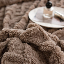 Load image into Gallery viewer, Pineapple Fleece Fitted Sheet - Coffee