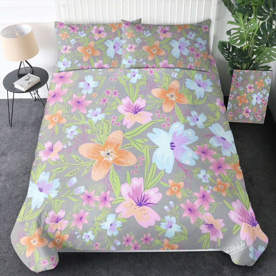 Jasmin Quilt Cover Set - 100% Cotton