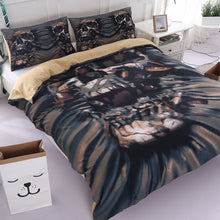 Load image into Gallery viewer, 3D Black Skull Bedding Set