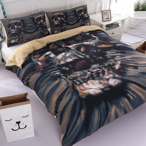 3D Black Skull Bedding Set