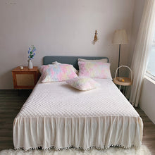 Load image into Gallery viewer, Fluffy Faux Mink &amp; Velvet Fleece Quilt Cover Set - Soft Rainbow